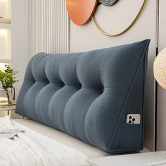 Triangle Head Cushion Double Back Soft Bag Pillow Can Be Disassembled And Washed In Bed